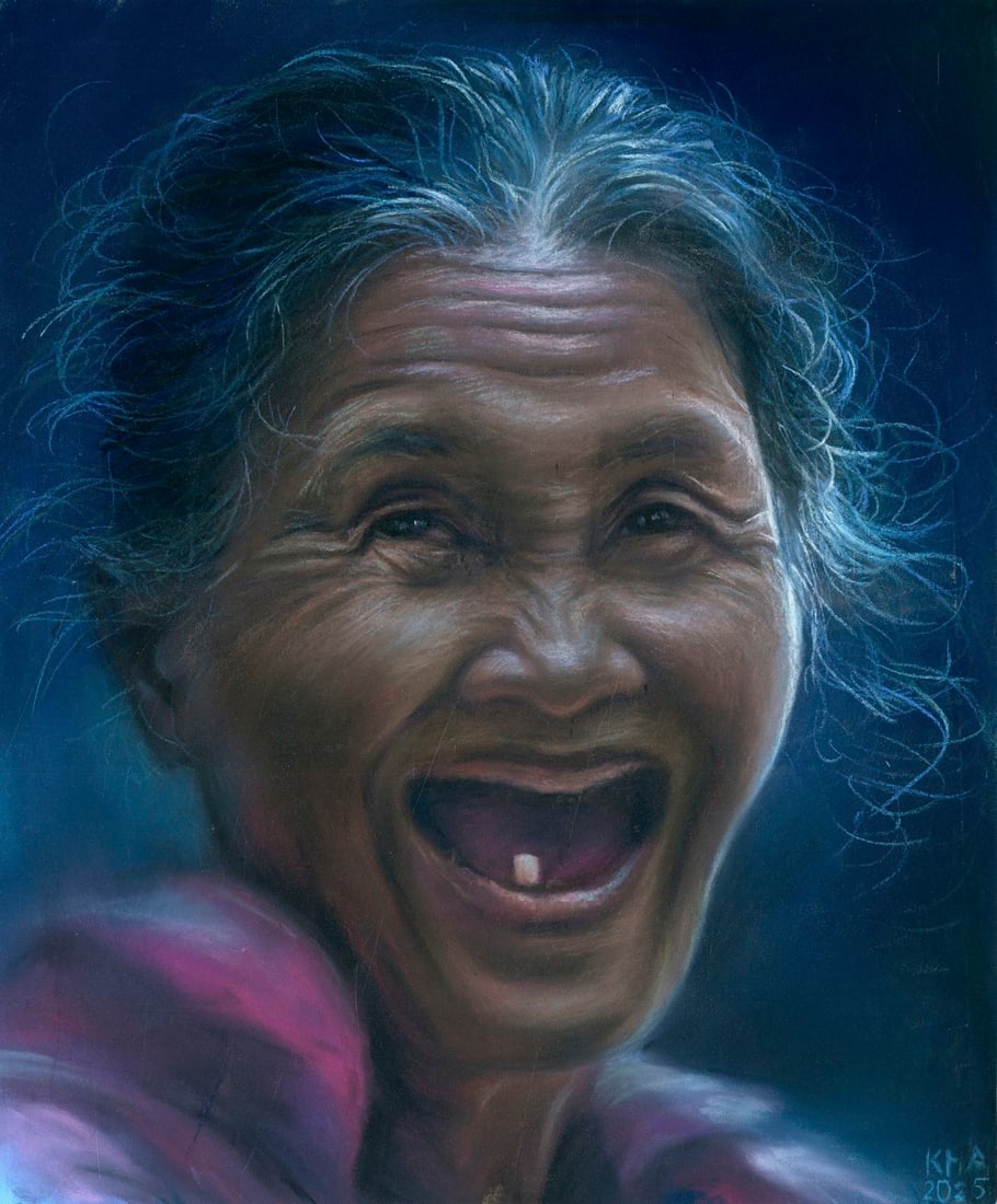 Elena Khafuz (Ukraine,b 1991) pastel painting (1 of 12)