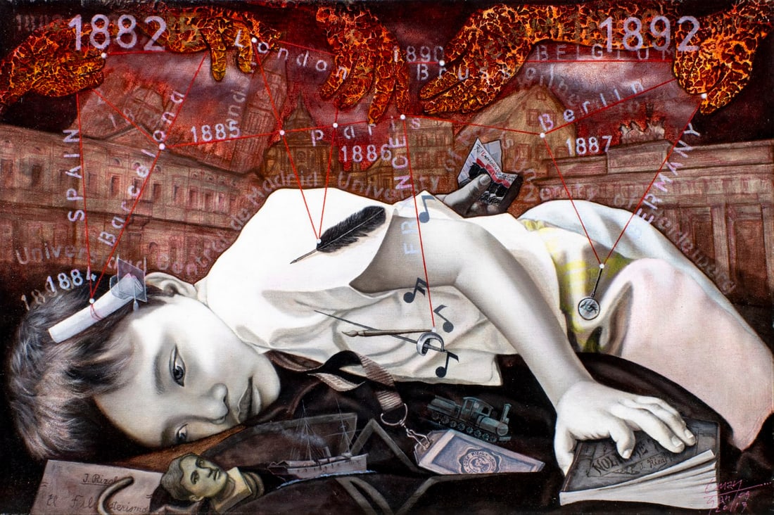 Eman Santos (Philippines,b 1978) oil painting (1 of 12)