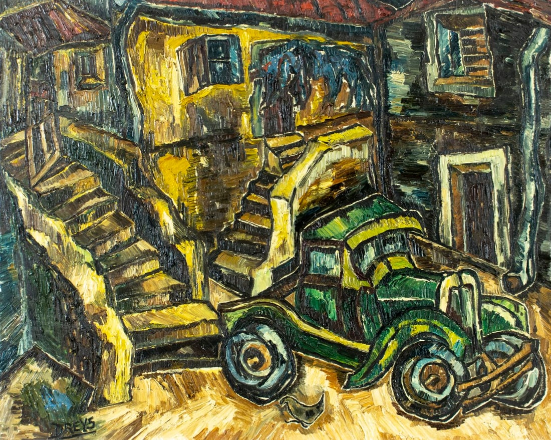 G Dreys (France,mid 20C) oil painting (1 of 14)