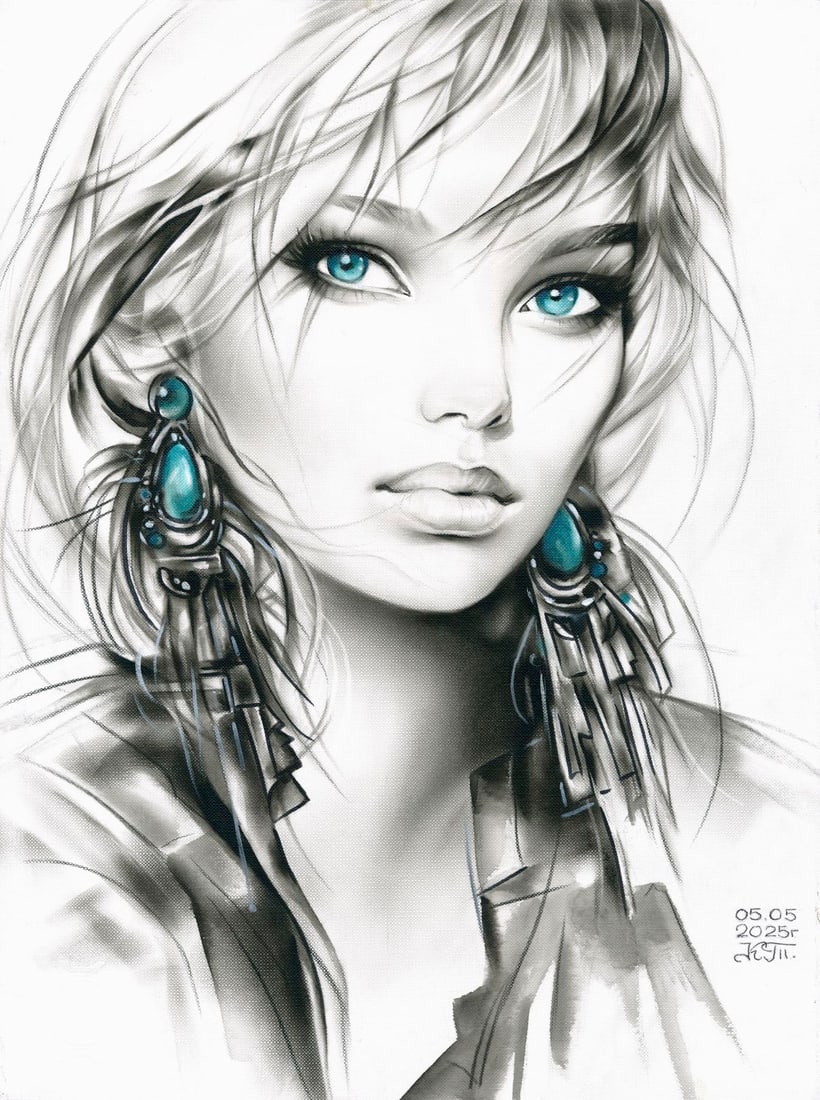 Tatiana Kovalchuk (Ukraine,20/21C) dry brush oil painting (1 of 12)