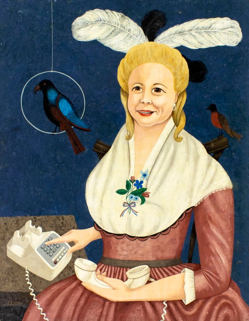 Joan Landis (NY,1928-?) oil painting (1 of 12)