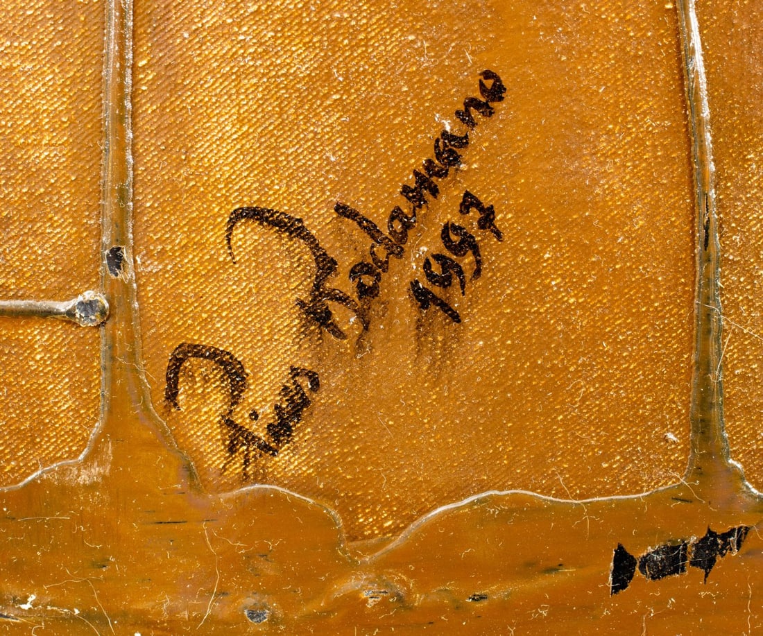 Pios Rodaman (FL,Brazil,b 1953) mixed media painting - 4