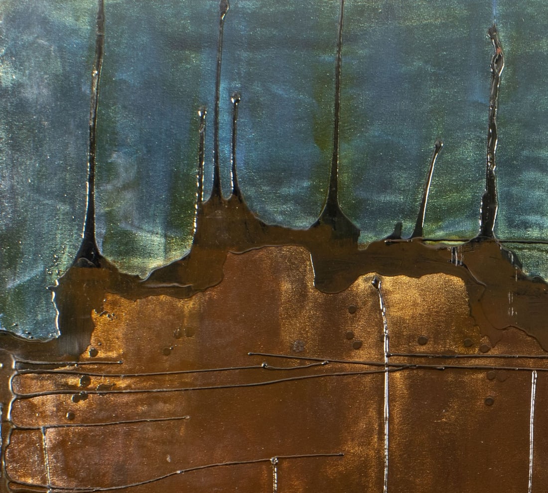 Pios Rodaman (FL,Brazil,b 1953) mixed media painting - 6