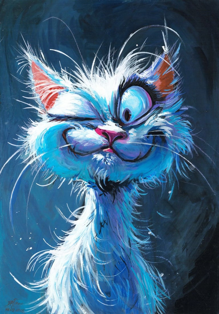 Maria Yarkina (Ukraine,b 1983) mixed media painting (1 of 12)