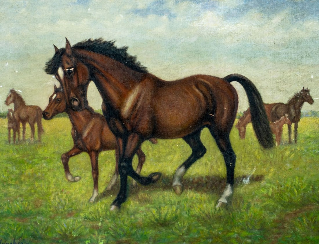 Arnold Plancher (NY,mid 20C) oil painting - 5