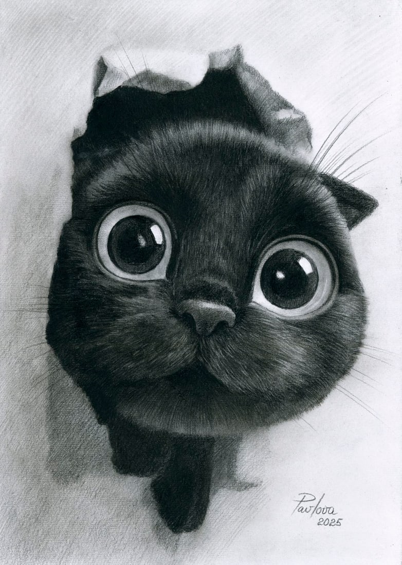 Olena Pavlova (Ukraine,20/21C) graphite painting (1 of 12)