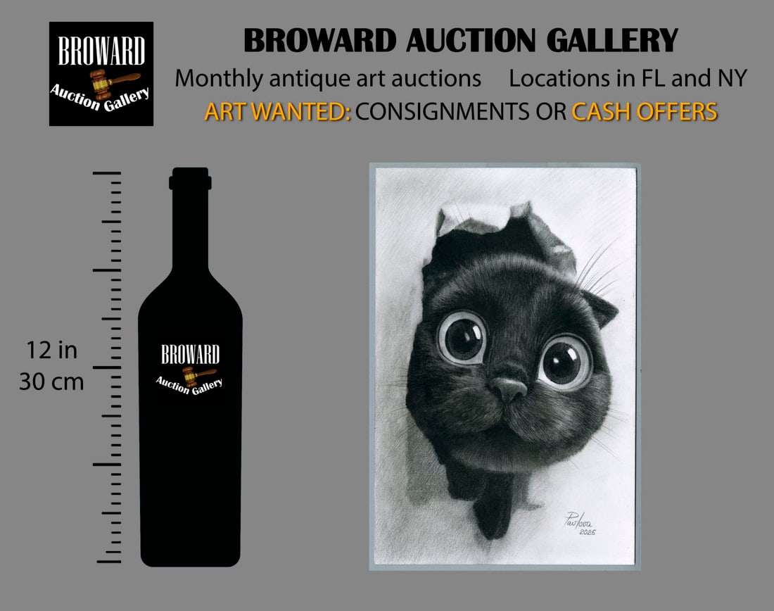 Olena Pavlova (Ukraine,20/21C) graphite painting - 2