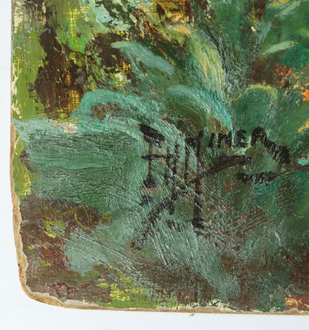 Edward Miner (NY,1882-1941) oil painting antique - 10