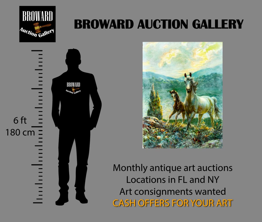 Edward Miner (NY,1882-1941) oil painting antique - 2