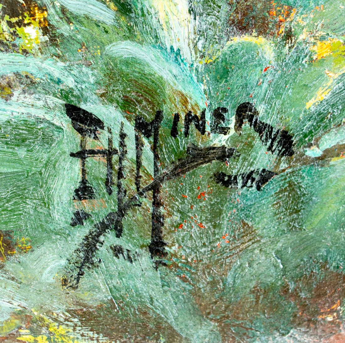 Edward Miner (NY,1882-1941) oil painting antique - 4