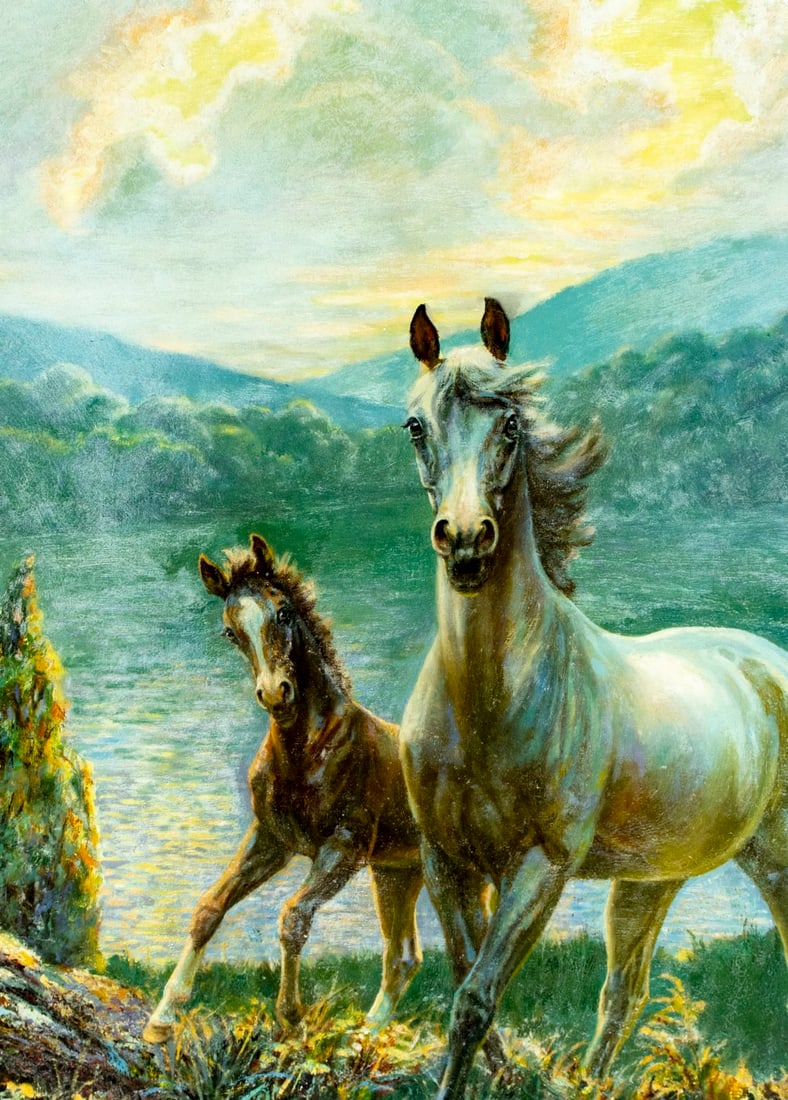 Edward Miner (NY,1882-1941) oil painting antique - 5