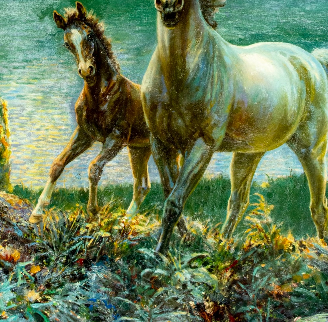 Edward Miner (NY,1882-1941) oil painting antique - 7