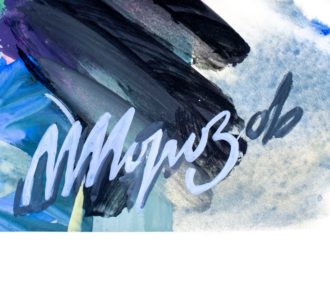 M Morozov (Russia,20C) gouache painting - 4