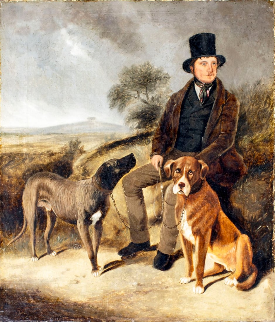 Antique 19C Bristish oil painting - 3