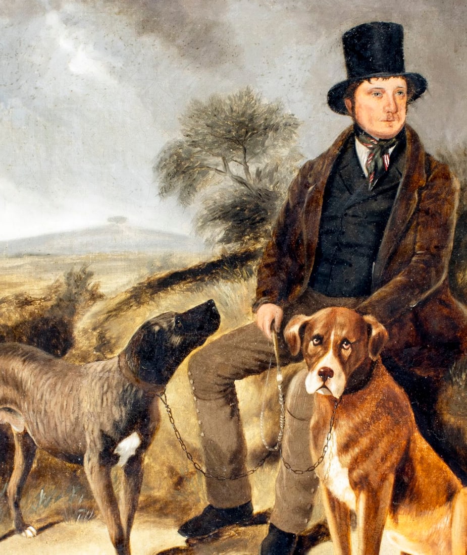 Antique 19C Bristish oil painting - 4