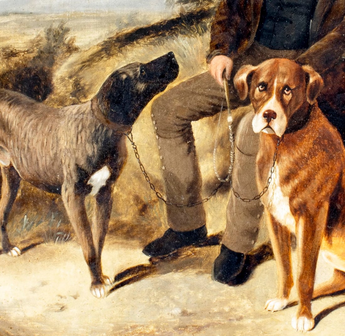 Antique 19C Bristish oil painting - 5