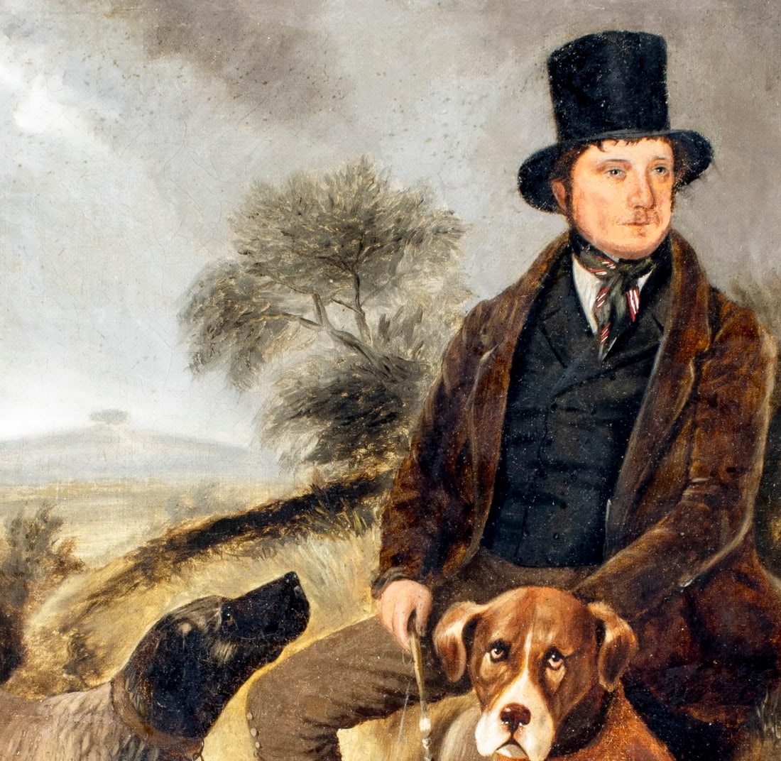 Antique 19C Bristish oil painting - 6