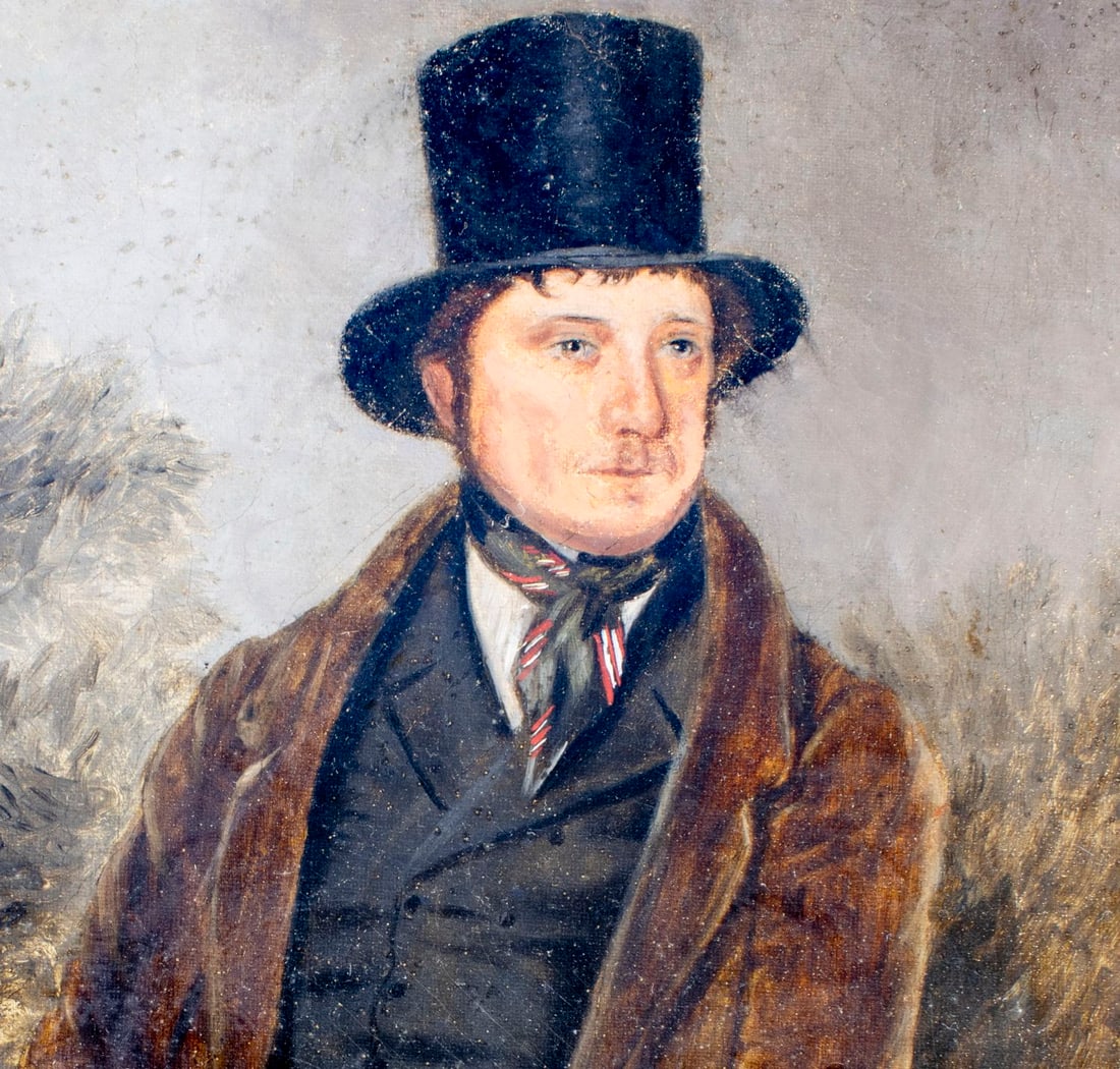 Antique 19C Bristish oil painting - 7