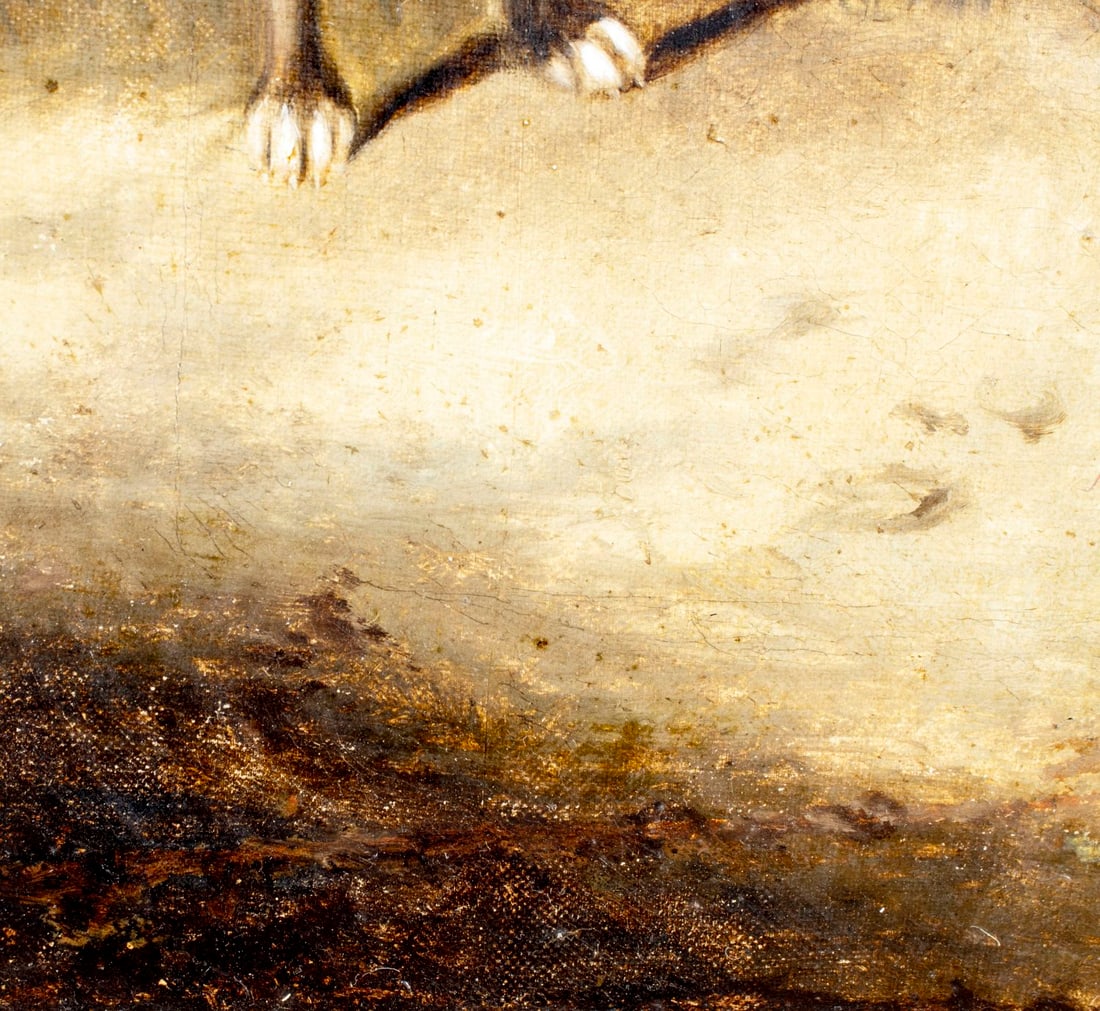 Antique 19C Bristish oil painting - 8