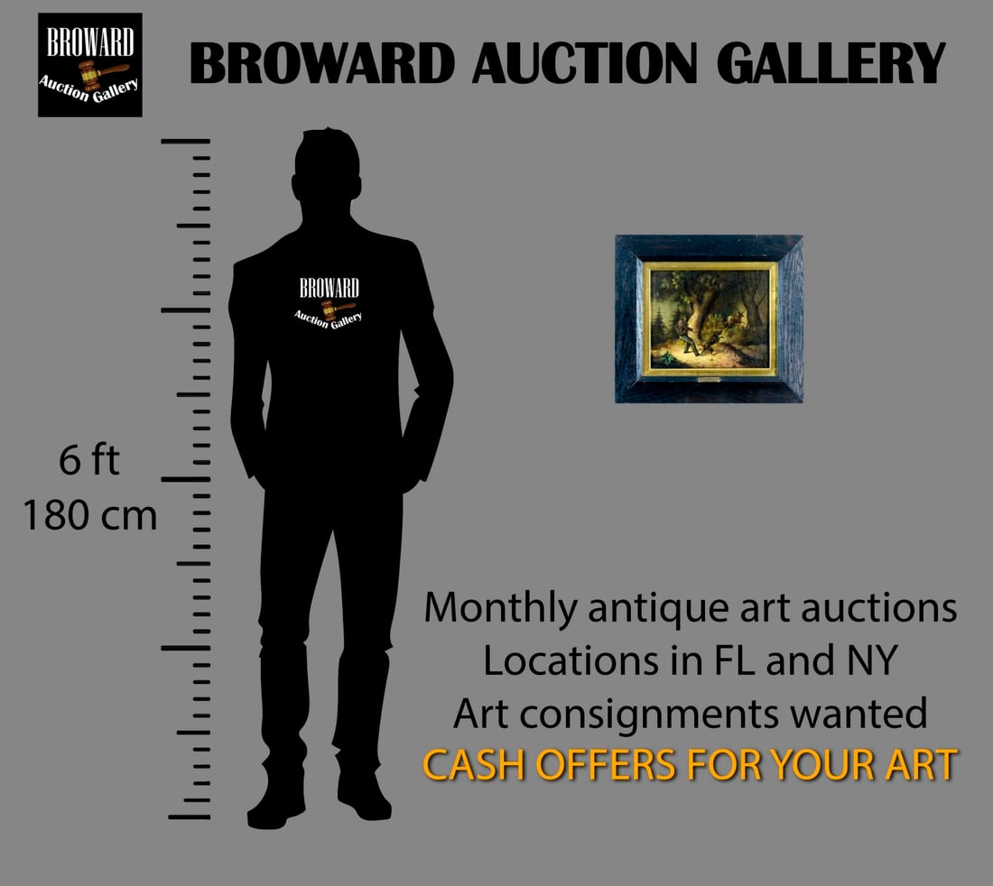 ATTR Jean Louis Van Kuyck (Belgium,1821-1871) oil painting antique - 2