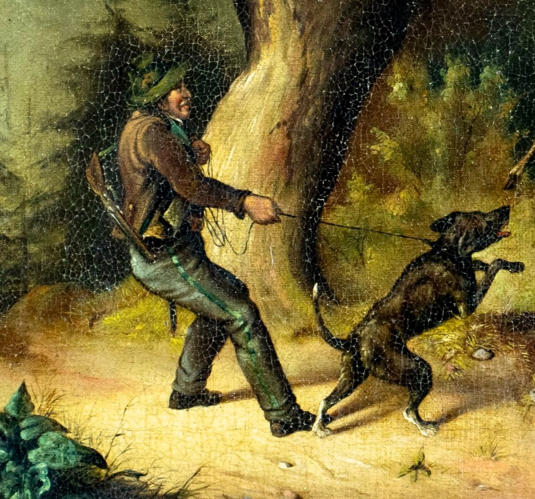 ATTR Jean Louis Van Kuyck (Belgium,1821-1871) oil painting antique - 6