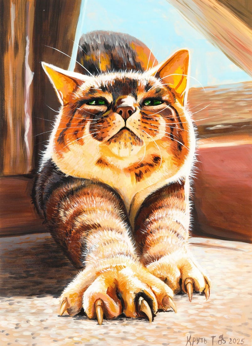 Tatiana Krut (Ukraine,20/21C) acrylic painting (1 of 13)