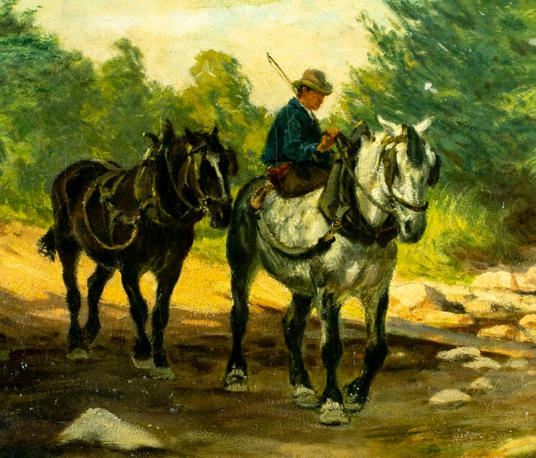 Walter Biddlecombe (UK,1856-1938) oil painting antique - 5