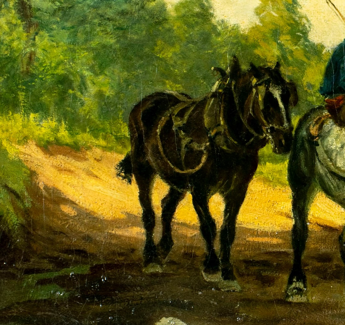 Walter Biddlecombe (UK,1856-1938) oil painting antique - 6