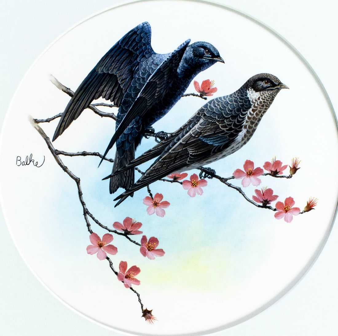 Don Balke (NC,1933-?) gouache painting (1 of 13)