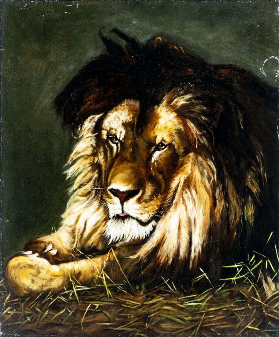 S Himmler (early 20C) oil painting antique (1 of 12)