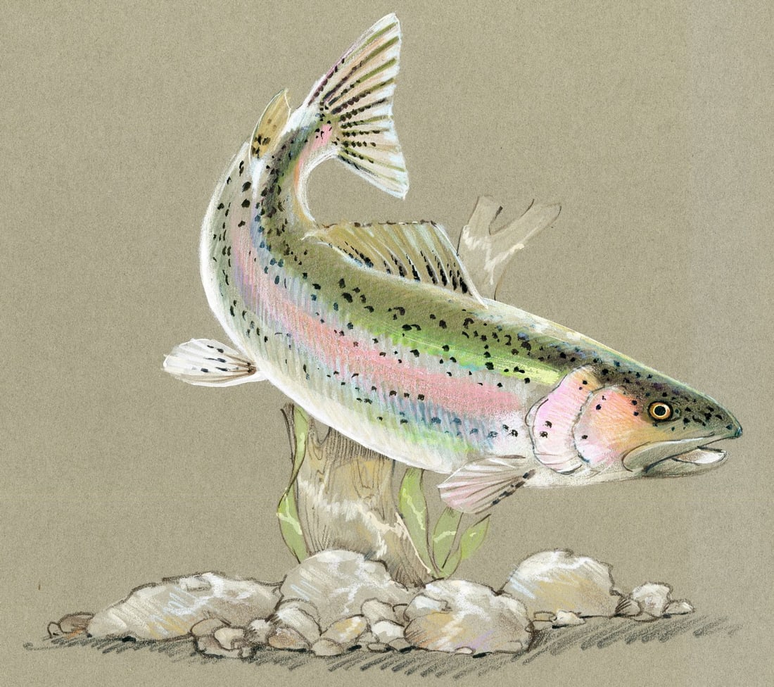 Al Fishman (PA,20C) gouache painting (1 of 13)