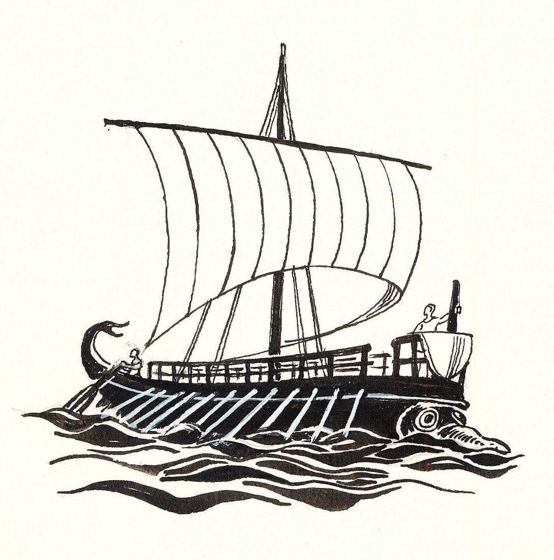 Witold Mars (Poland,NY,1908-1985) ink painting (1 of 12)