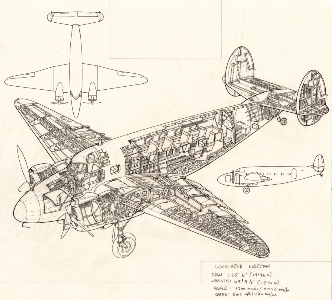 John Batchelor (UK,1936-2019) ink painting (1 of 11)