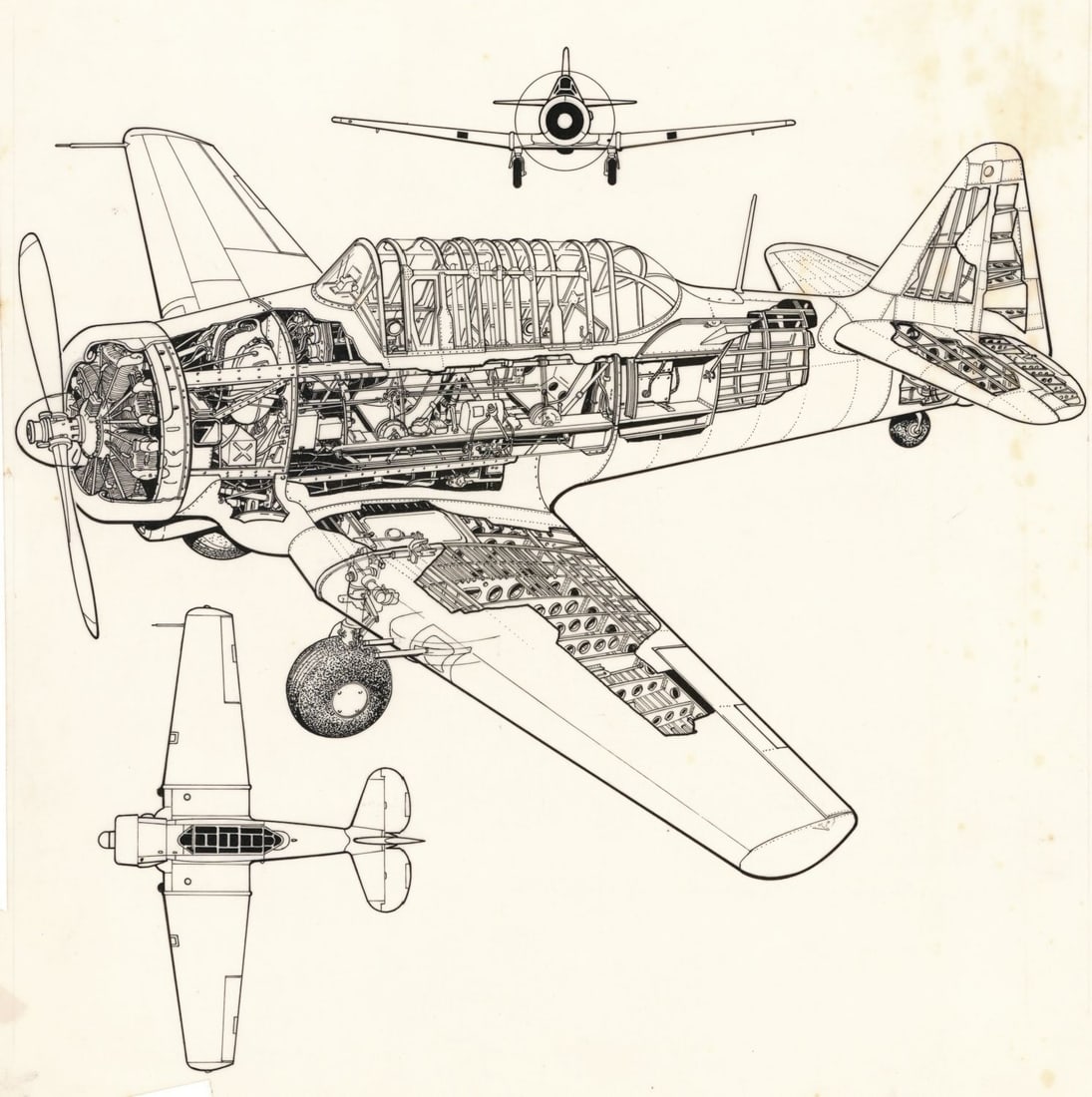 John Batchelor (UK,1936-2019) ink painting (1 of 11)