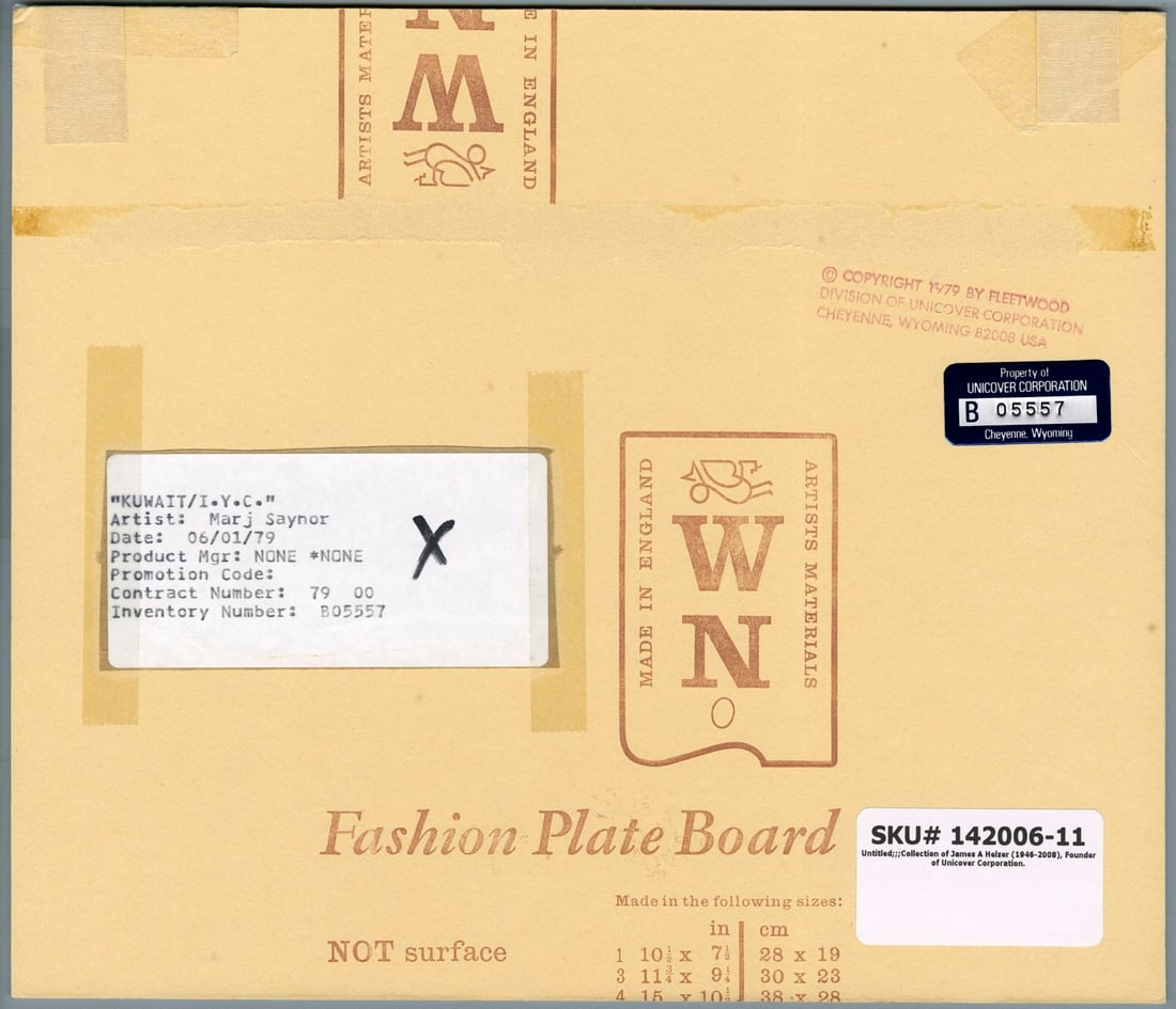 Marjorie Saynor (UK,1924-2012) watercolor painting - 9