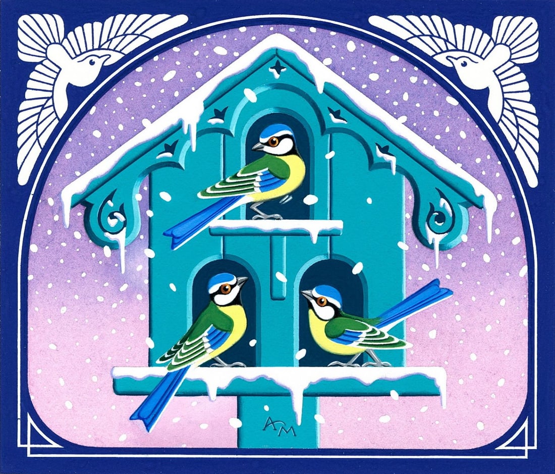 Tony Meeuwissen (UK,1938-?) gouache painting (1 of 14)