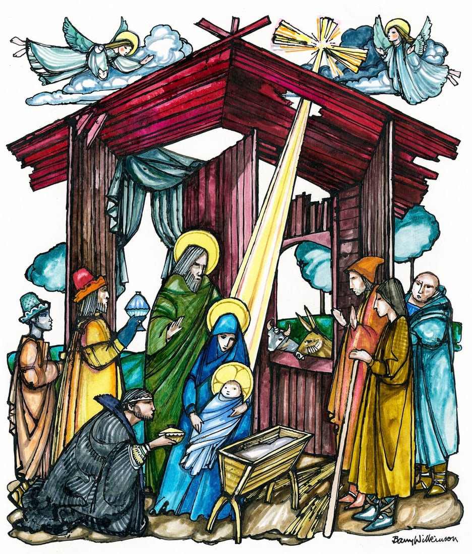 Barry Wilkinson (UK,1923-2007) watercolor painting (1 of 12)