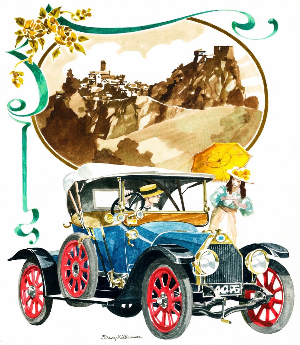 Barry Wilkinson (UK,1923-2007) watercolor painting (1 of 12)