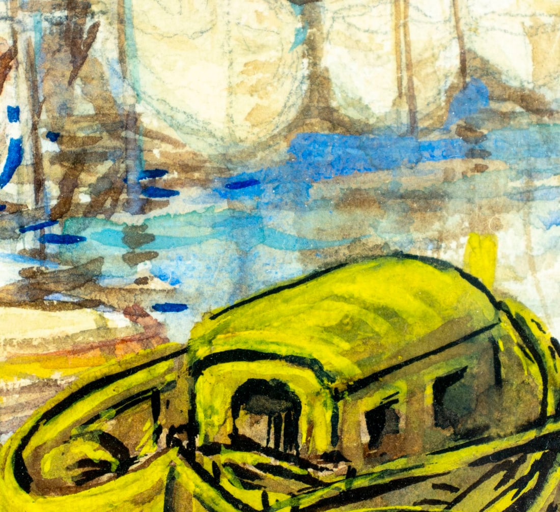 H L Warwick (US,mid 20C) watercolor painting - 8