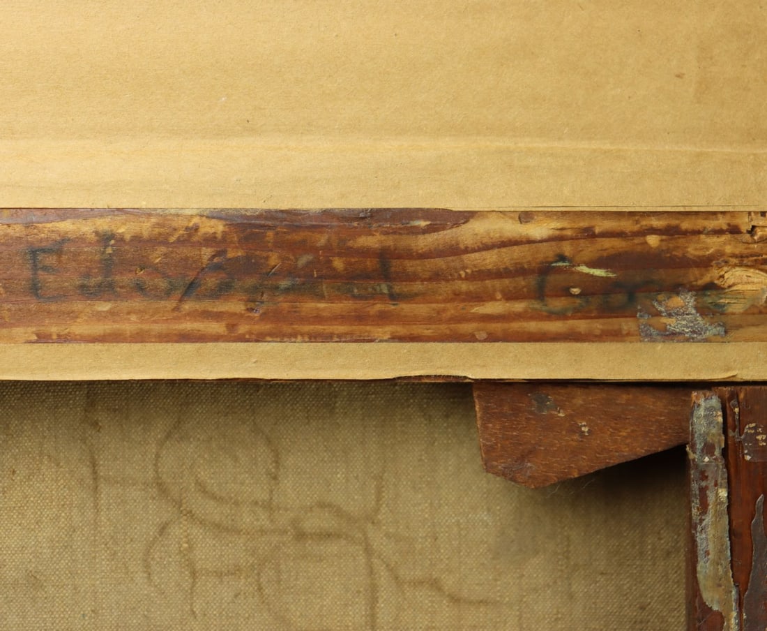 Antique early 20C French oil painting signed - 14