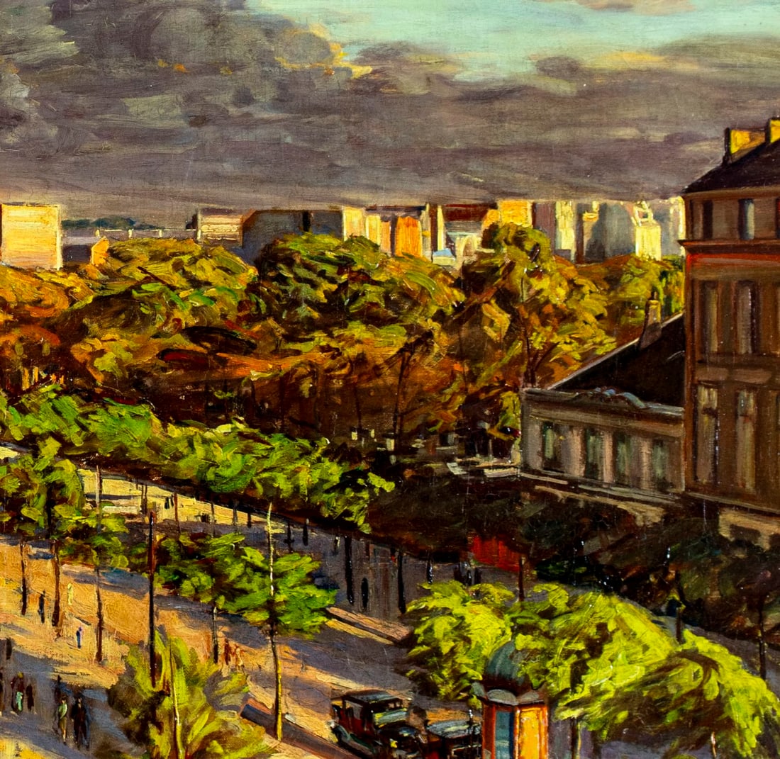 Antique early 20C French oil painting signed - 7