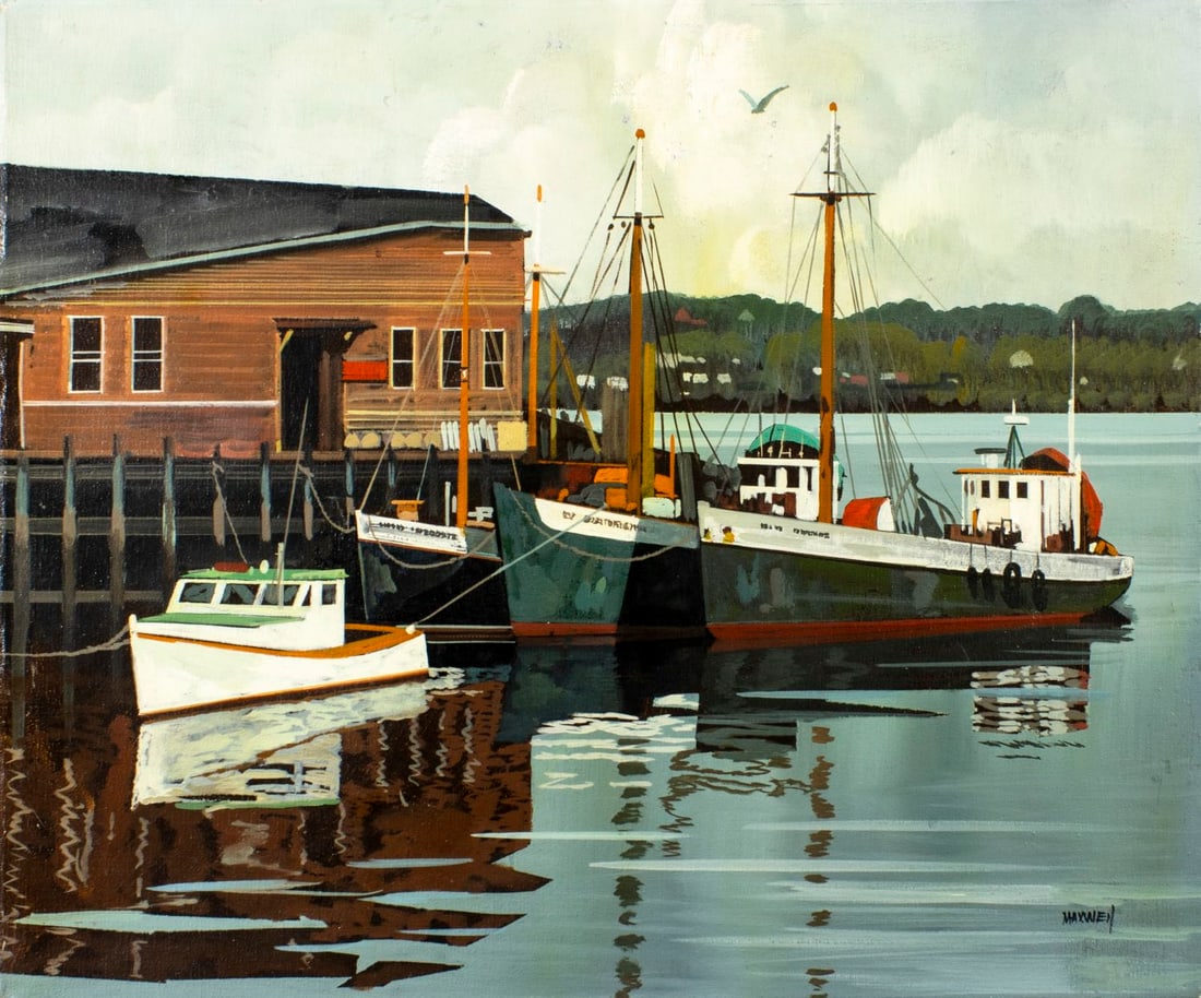 S Maxwell (US,20C) oil painting (1 of 13)