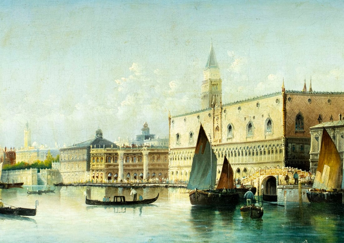 August von Siegen (German,1850-1920s) oil painting antique - 5