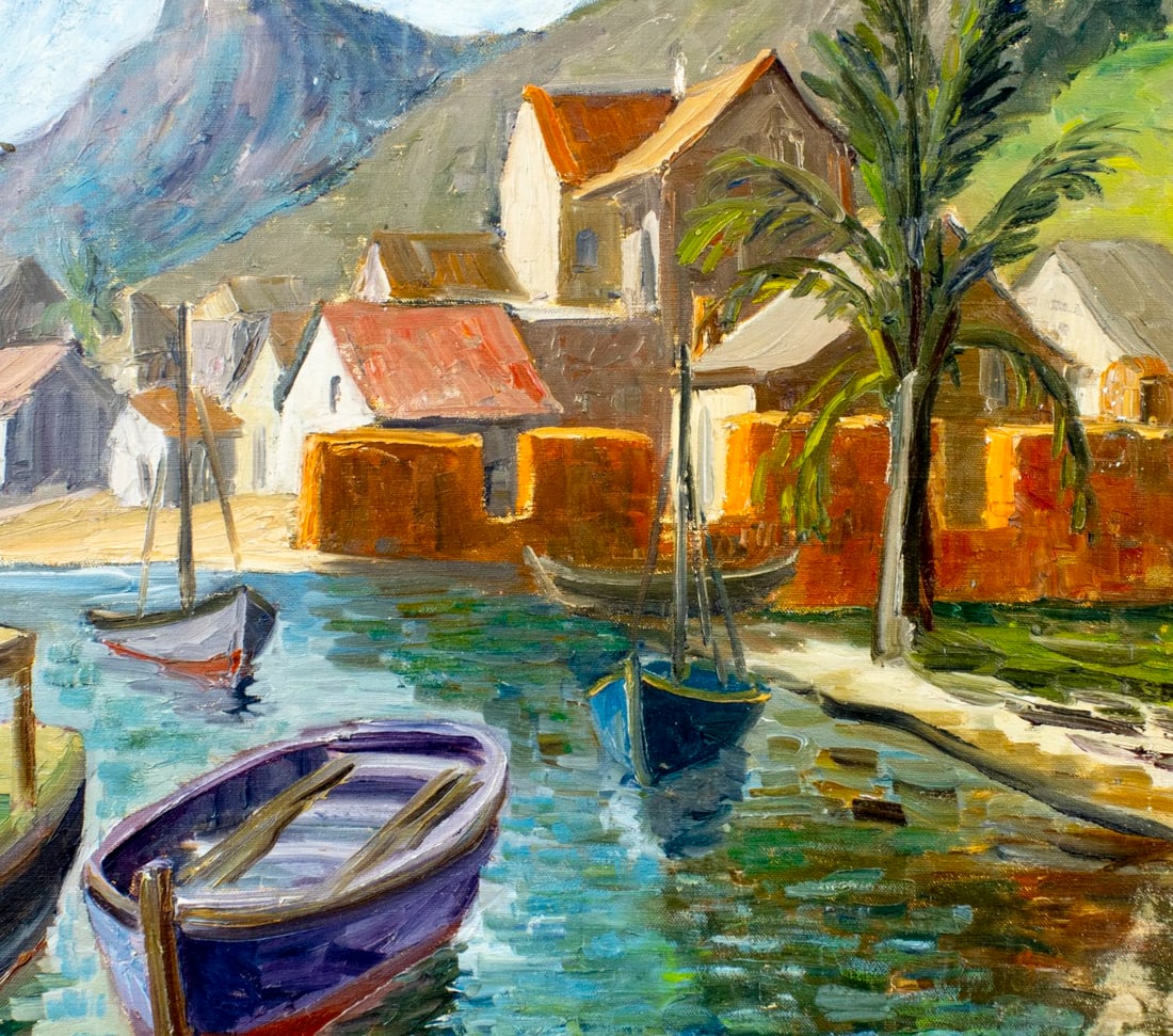 Hildegarde Hamilton (FL,VA,1898-1970) oil painting - 5