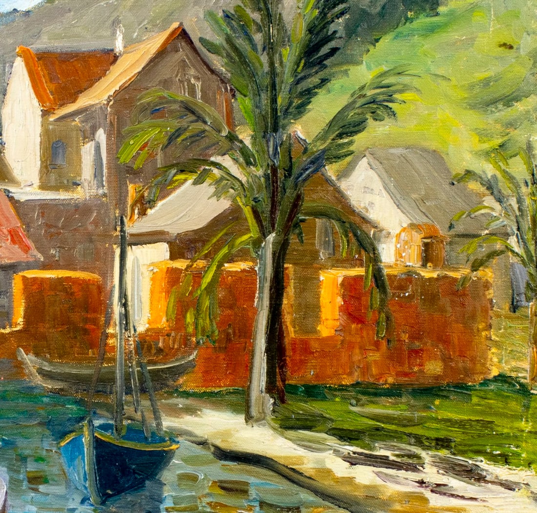 Hildegarde Hamilton (FL,VA,1898-1970) oil painting - 7