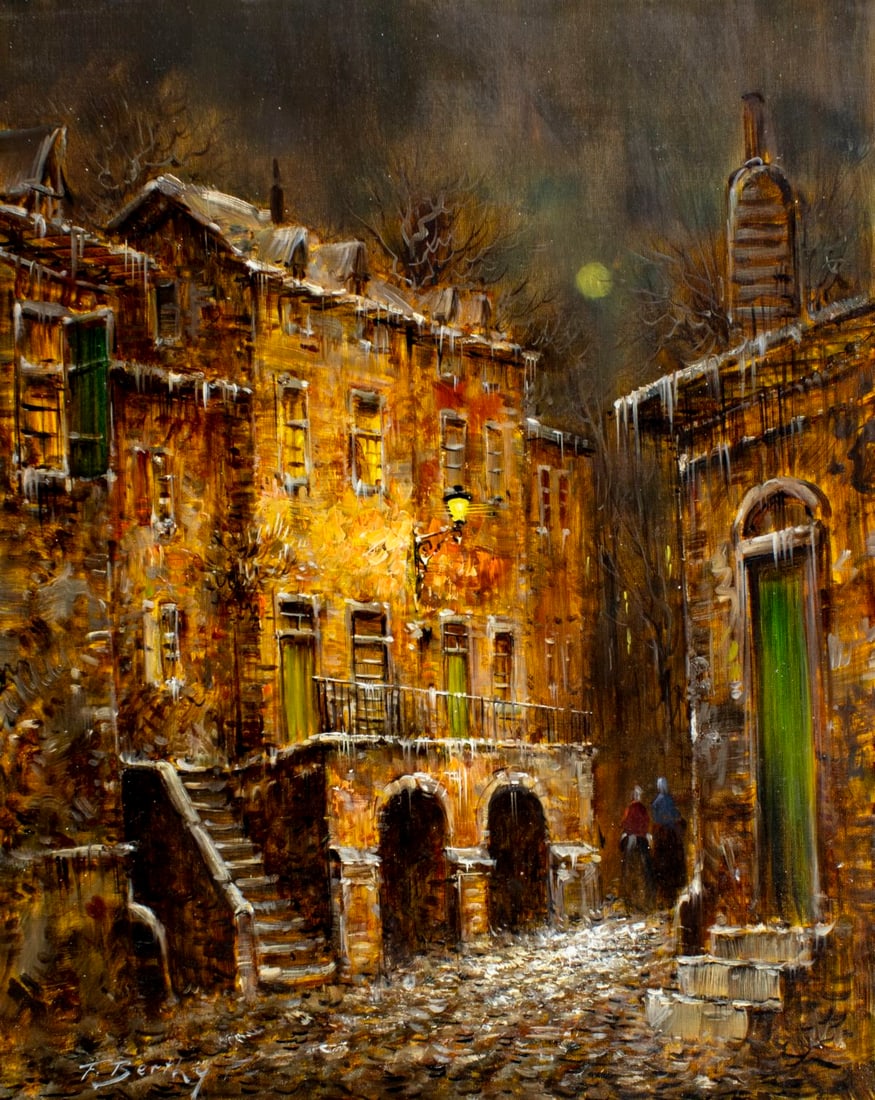 F Berthy (Europe,20C) oil painting (1 of 13)