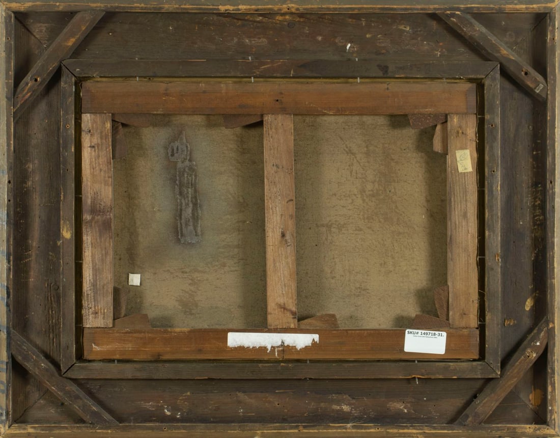 Louis Etienne Timmermans (France,Belgium,1846-1910) oil painting antique - 9