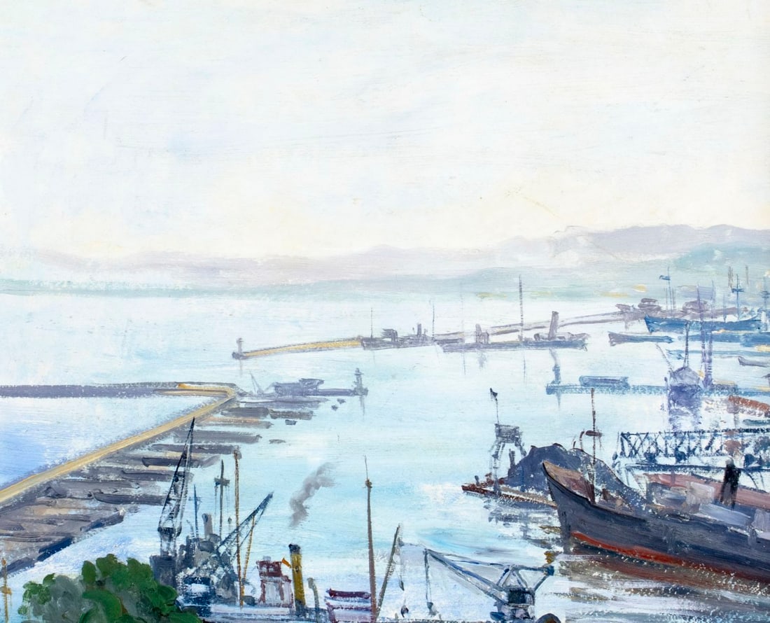 Jean Eugene Bersier (France,1895-1978) oil painting - 5