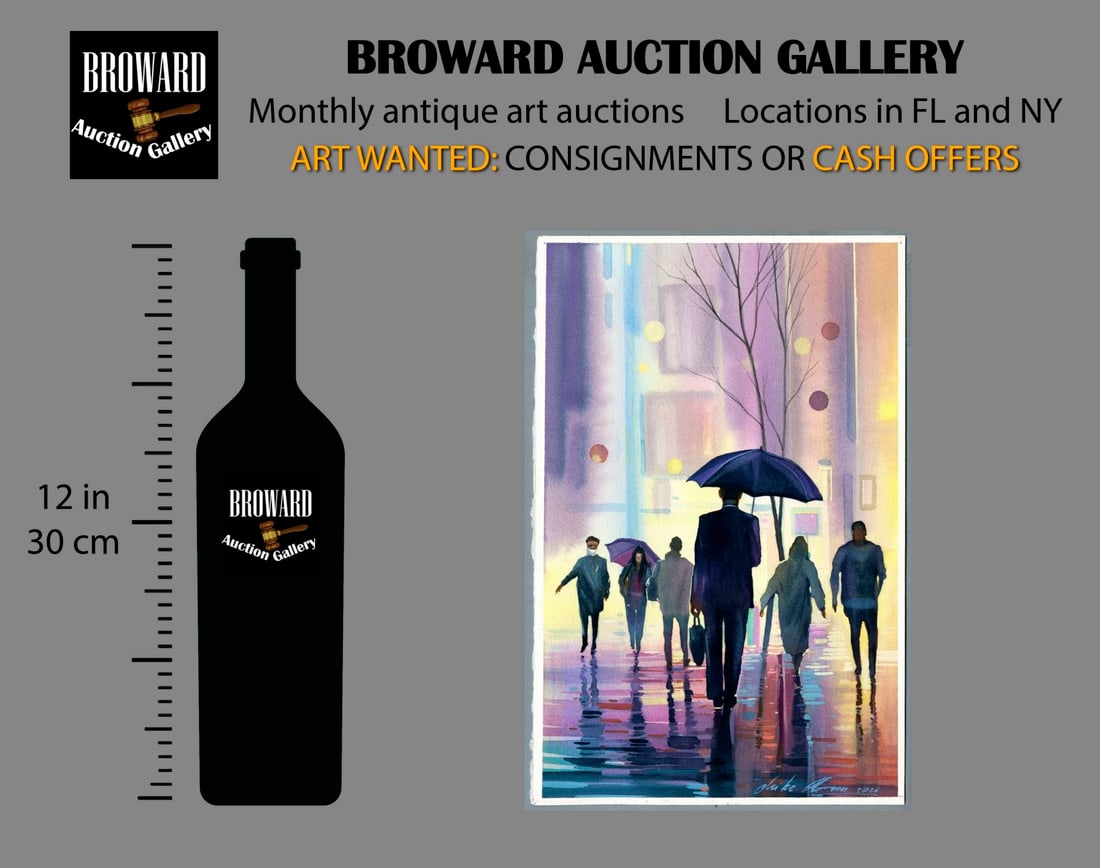 Mikhaylo Dmytriv (Ukraine,b 1997) watercolor painting - 2