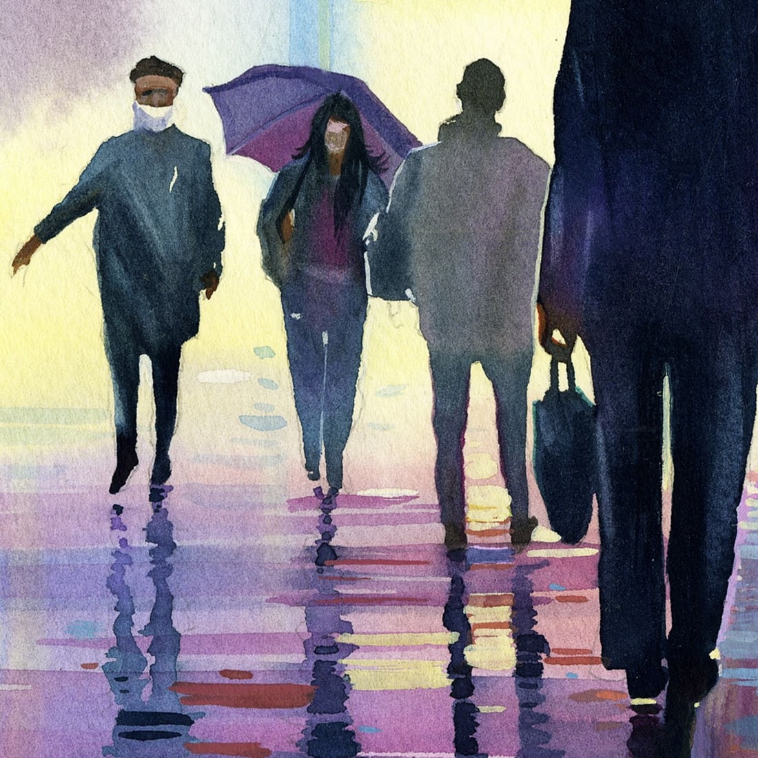 Mikhaylo Dmytriv (Ukraine,b 1997) watercolor painting - 7